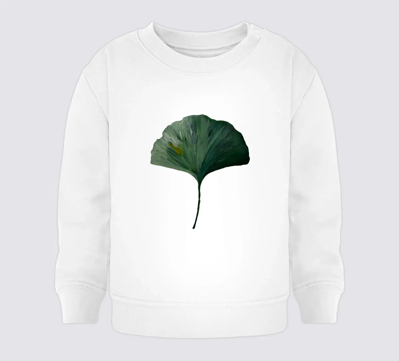 Ginkgo leave green sudadera de bebé de Femke Zwaan