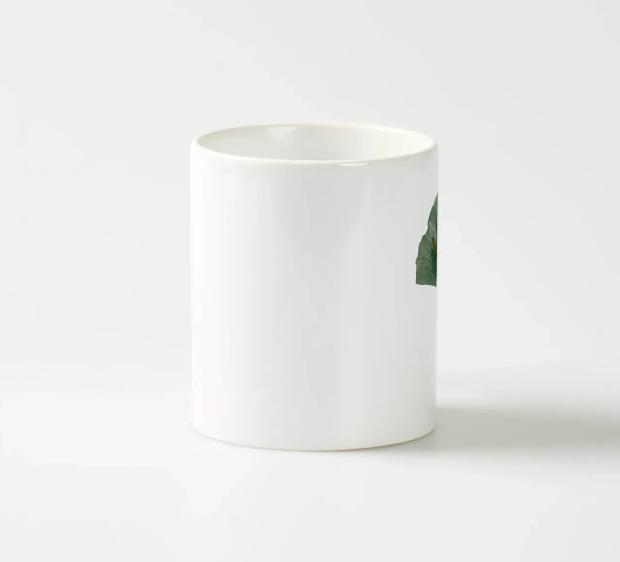 Ginkgo leave green tazza in ceramica da Femke Zwaan