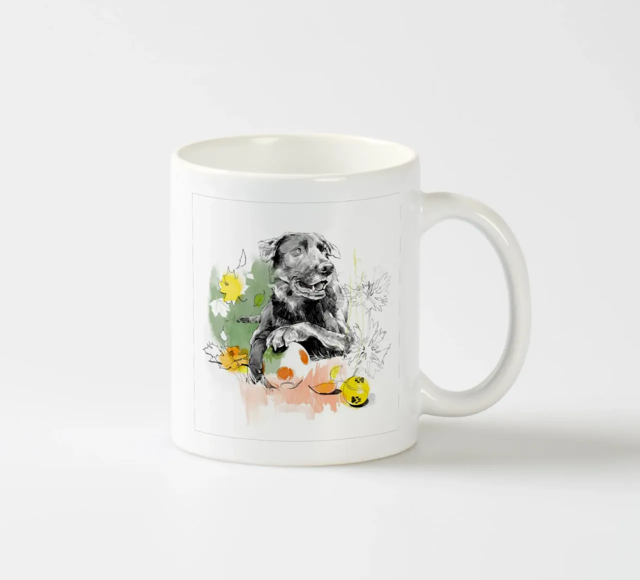 Dog Keramik Tasse von DrawDraw
