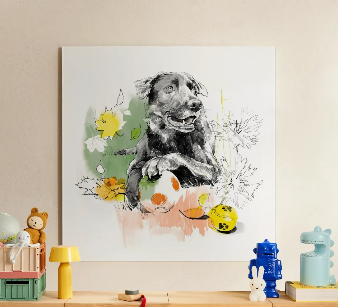 Dog plexiglass da DrawDraw