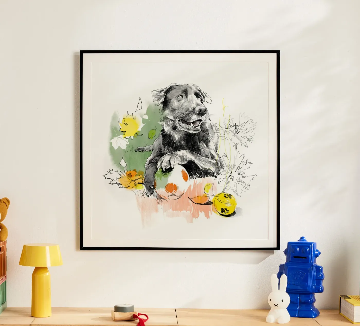Dog Poster von DrawDraw
