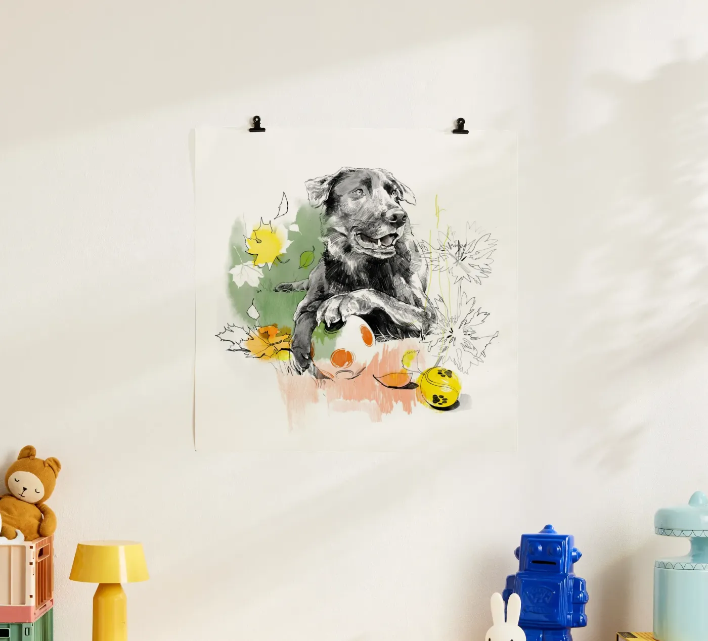 Dog Poster von DrawDraw