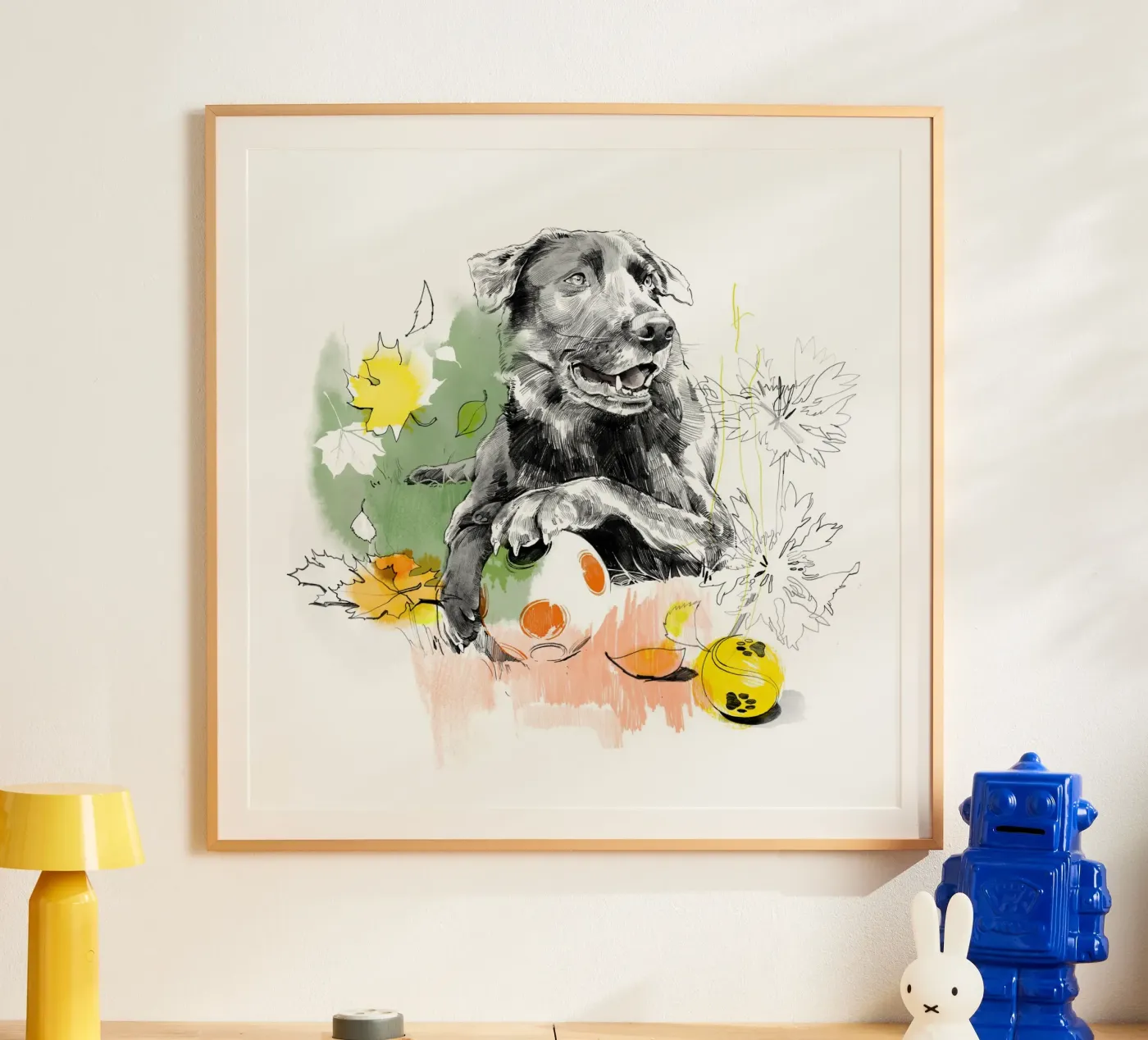 Dog Poster von DrawDraw