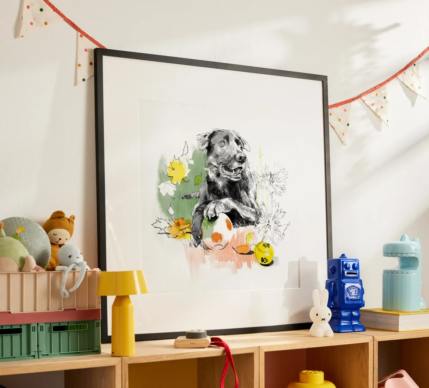 Dog Poster von DrawDraw