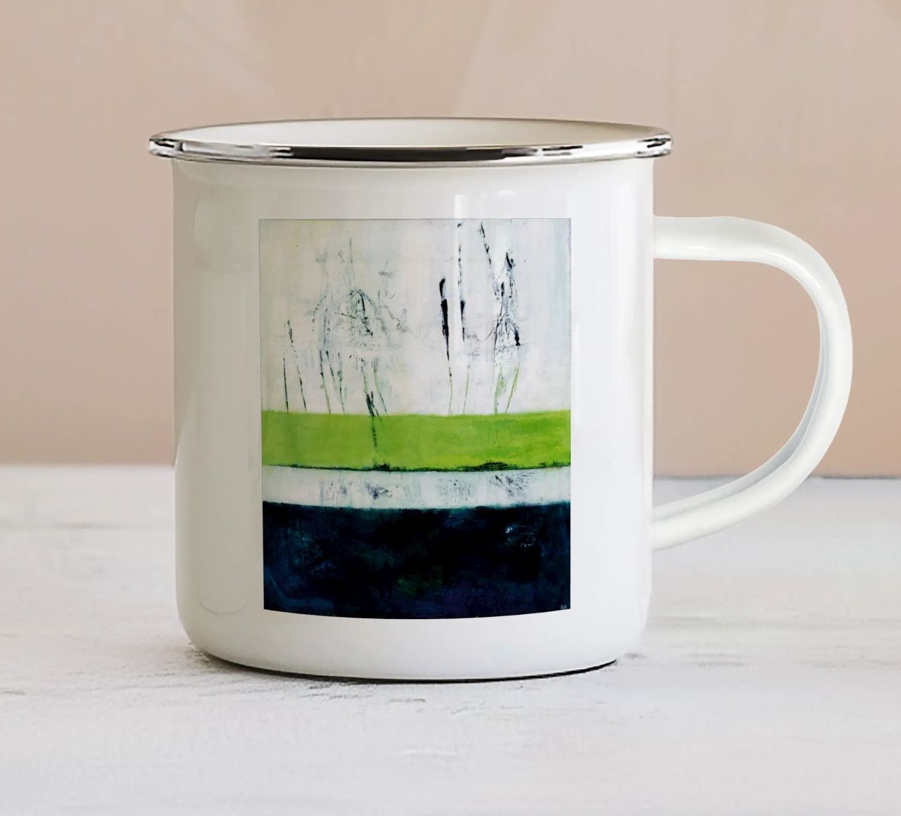 Untiefe tazza in smalto da Anita Gewald