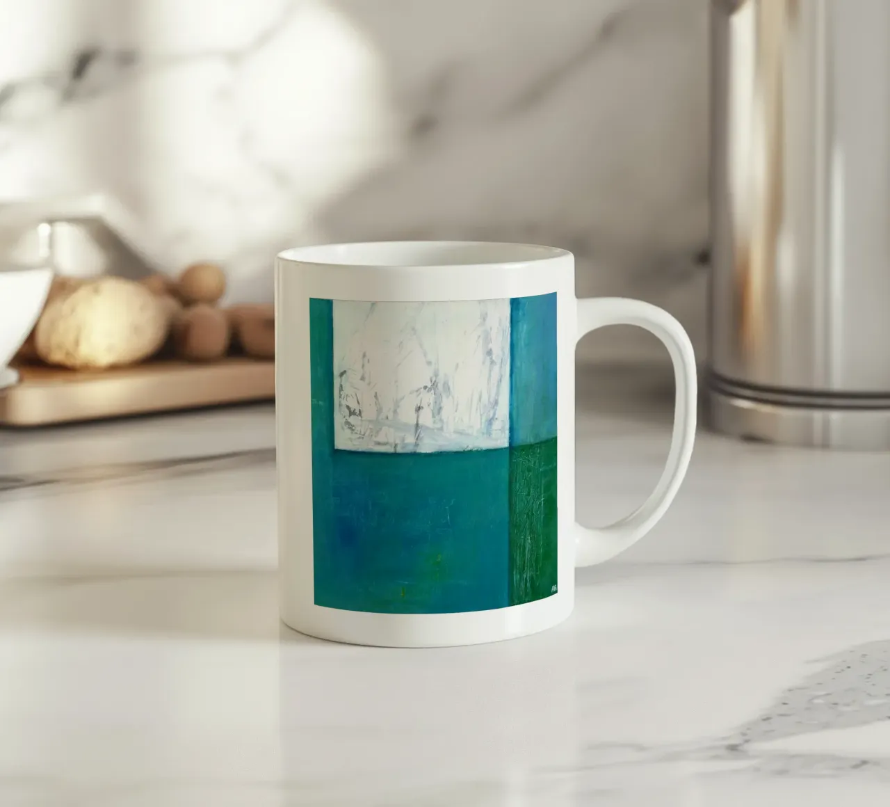 Winter ceramic mug by Anita Gewald