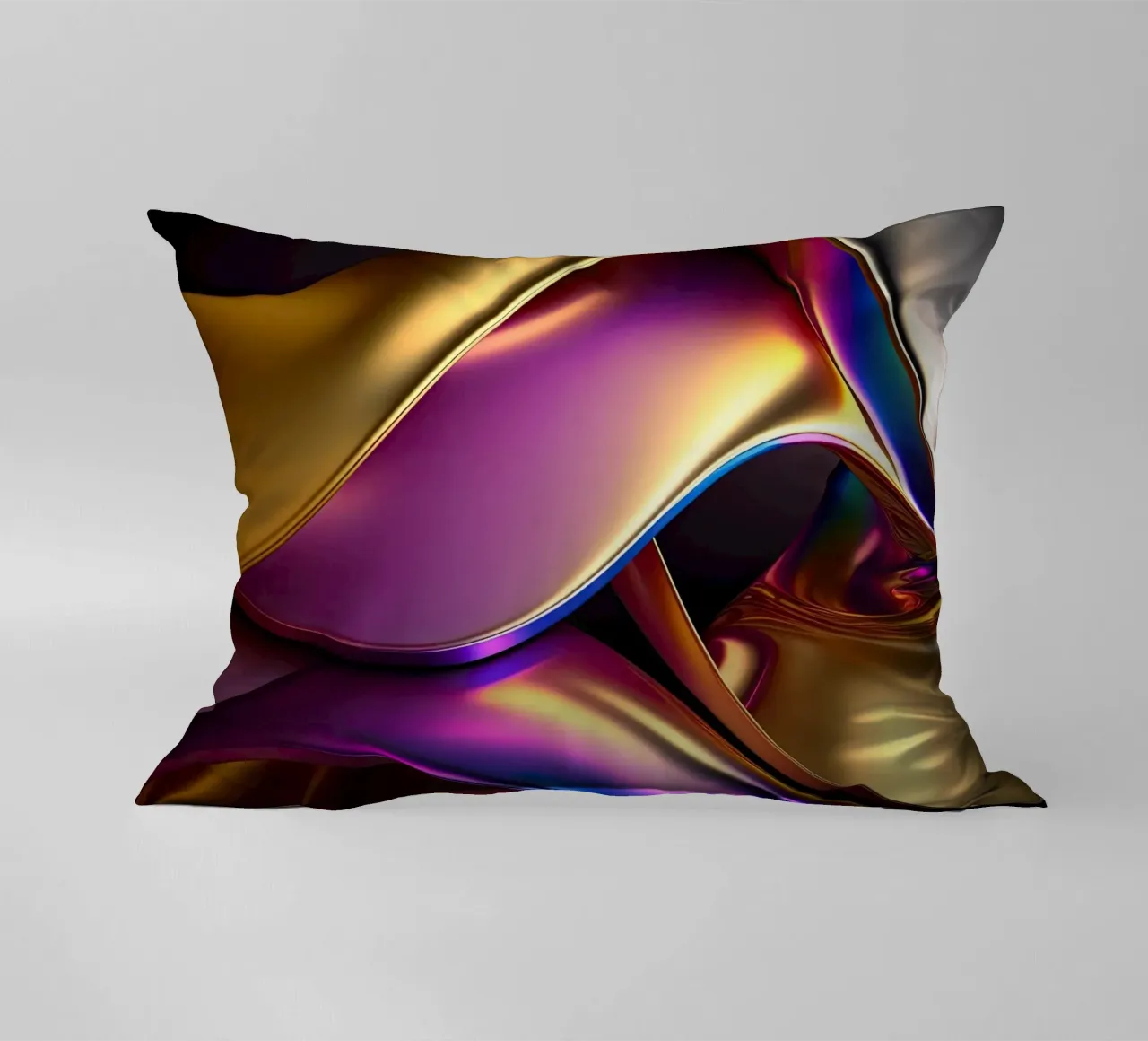 Onde astratte dorate cuscino da Katja Stehle Design