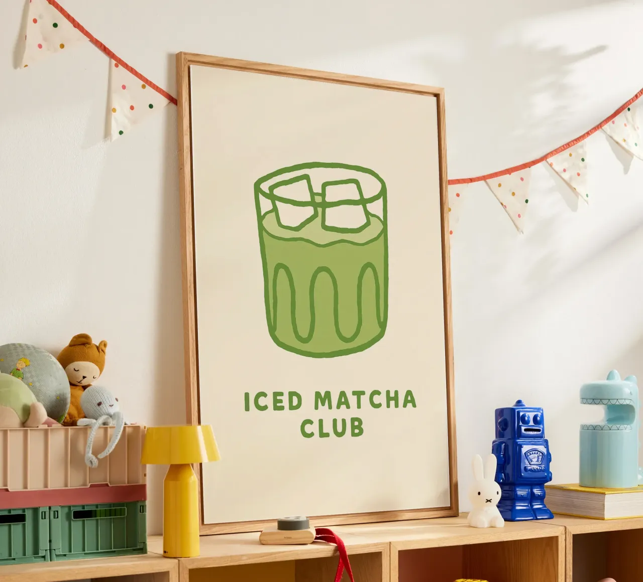 Green, Cold, Perfect – Iced Matcha Vibes plexiglass da QuooodZ by MooodzArt