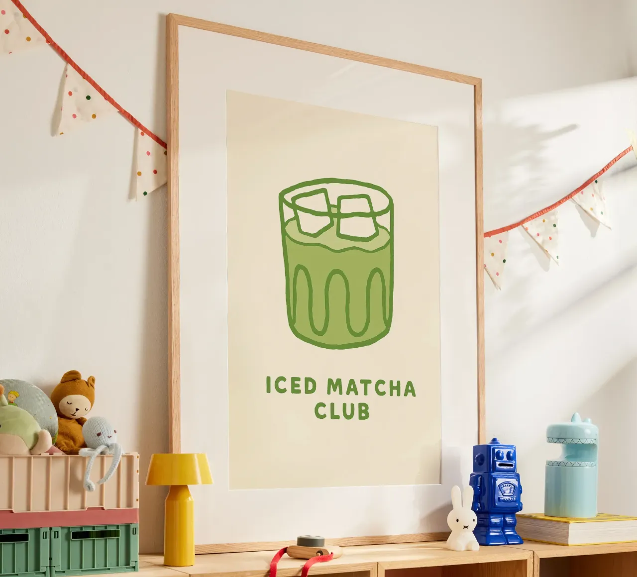 Green, Cold, Perfect – Iced Matcha Vibes carta hahnemühle da QuooodZ by MooodzArt
