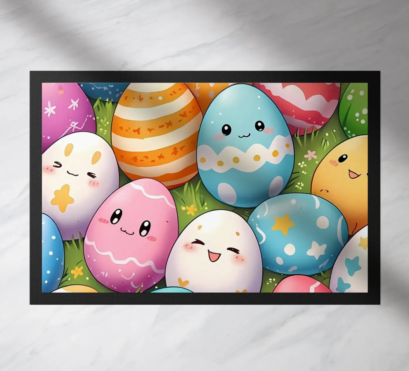 Cute littles Easter egg doormat by LM2Kone