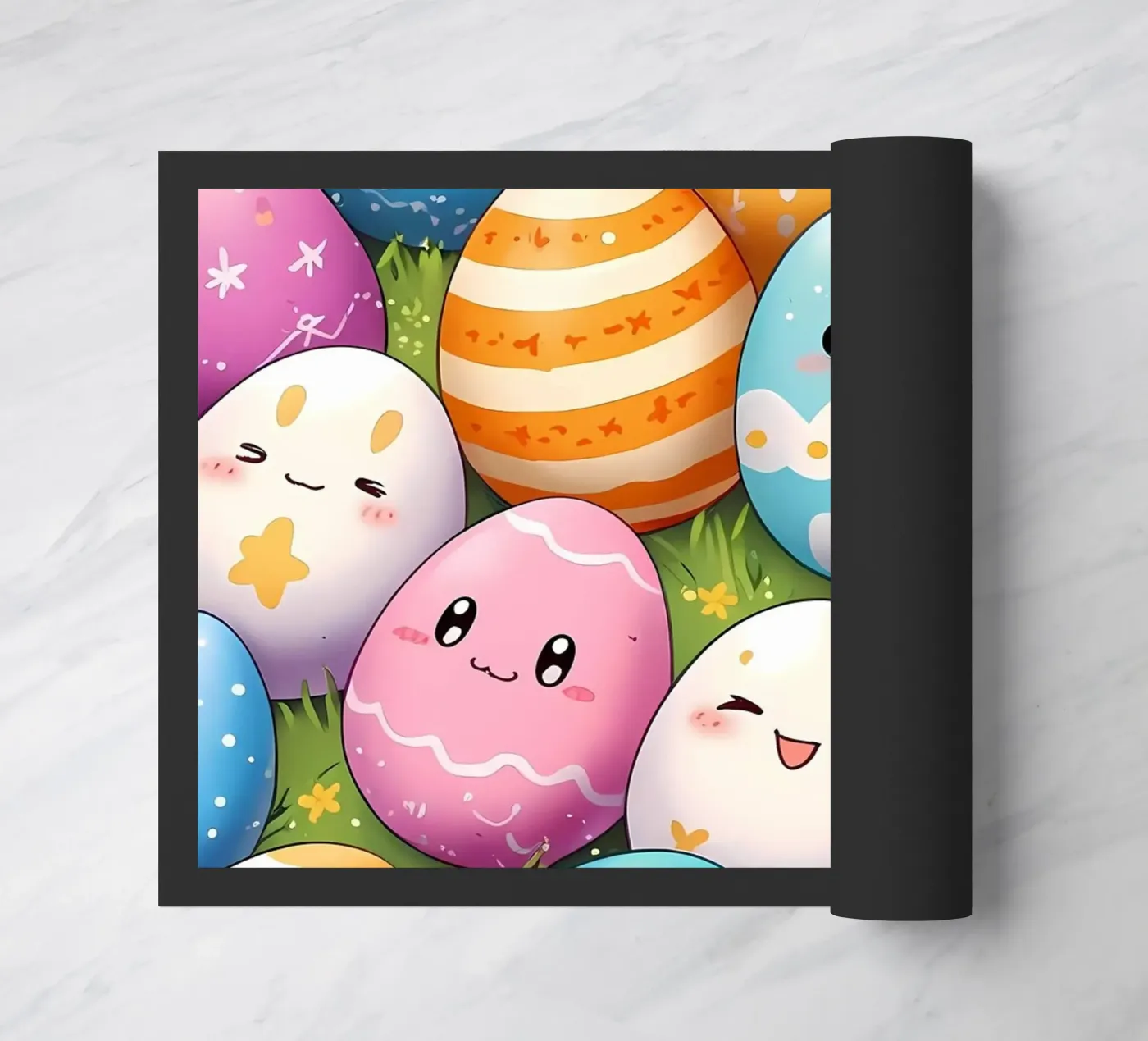 Cute littles Easter egg doormat by LM2Kone