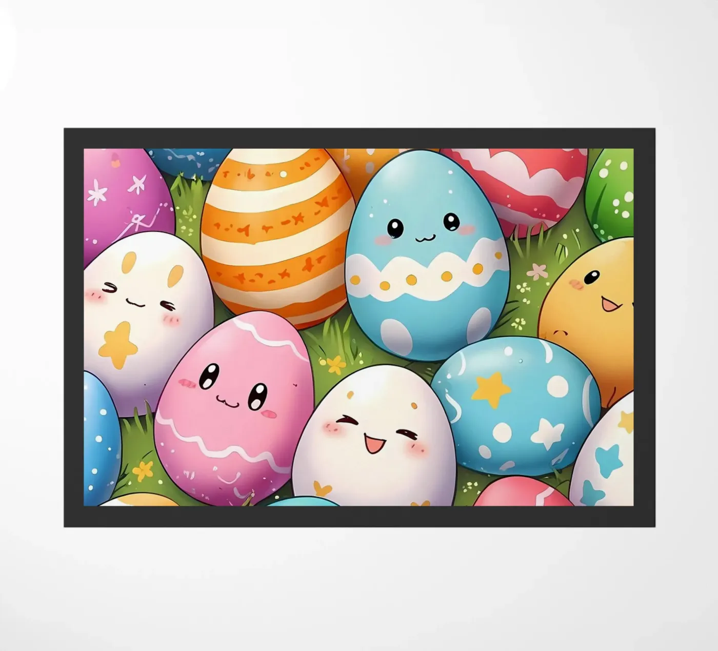 Cute littles Easter egg doormat by LM2Kone