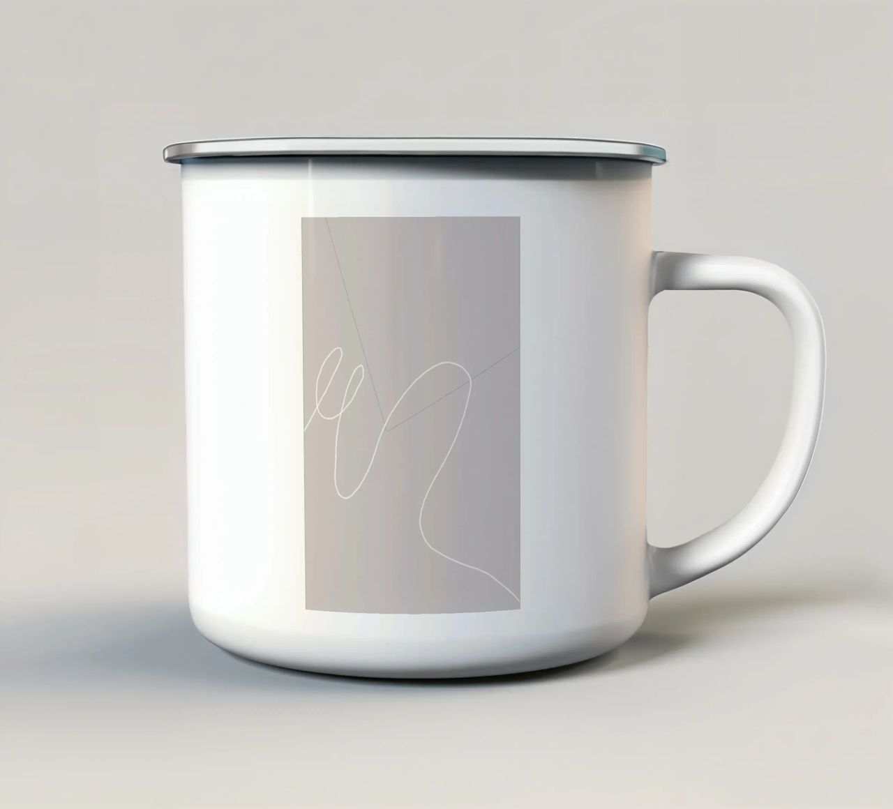 MA tazza in smalto da 170QM