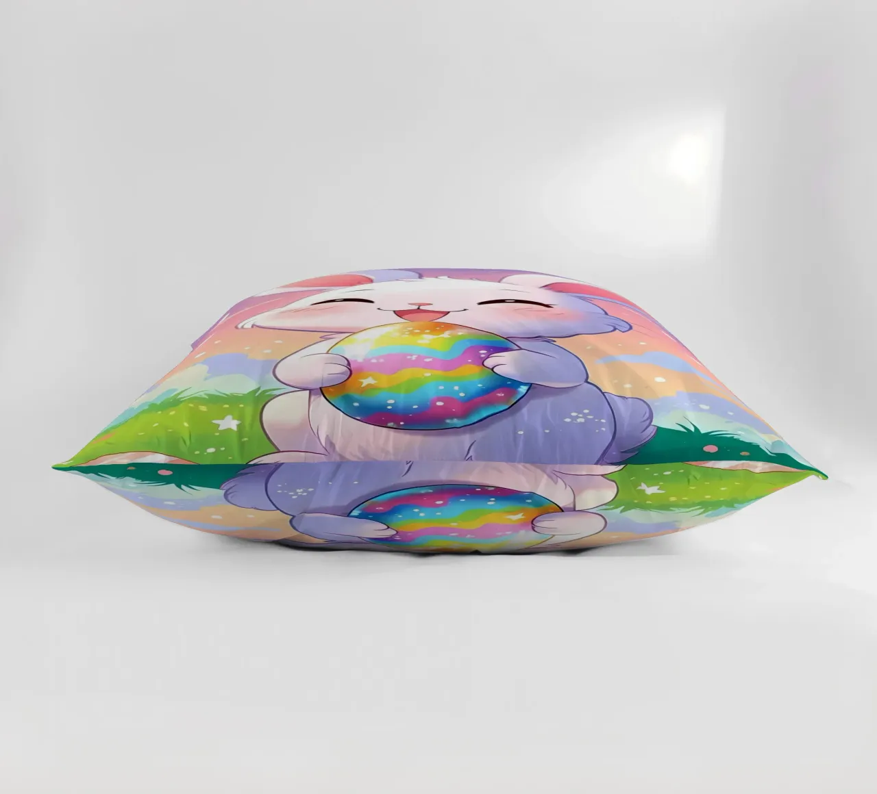 Uovo di Pasqua colorato Coniglio cuscino da LM2KONE