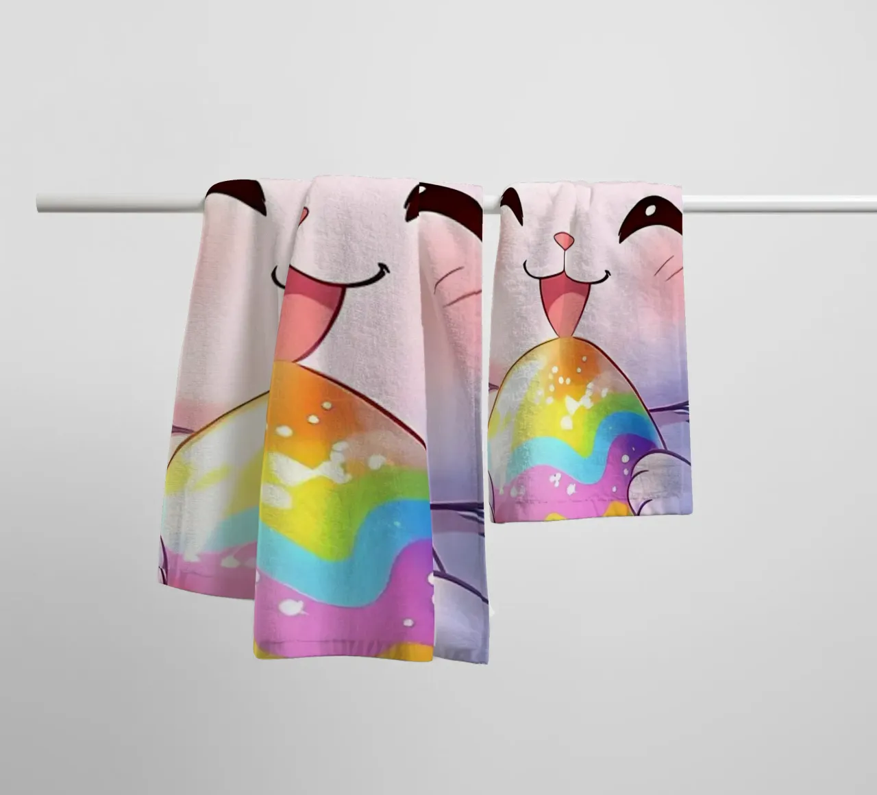 Uovo di Pasqua colorato Coniglio asciugamano da bagno da LM2KONE