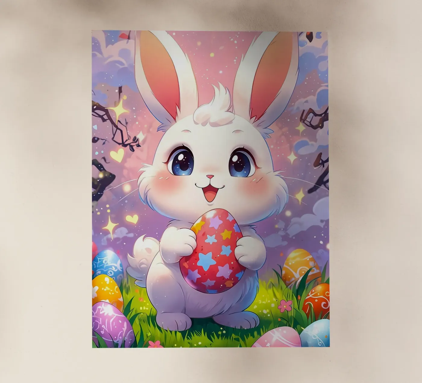 Red Easter egg film rétro-éclairé de LM2Kone