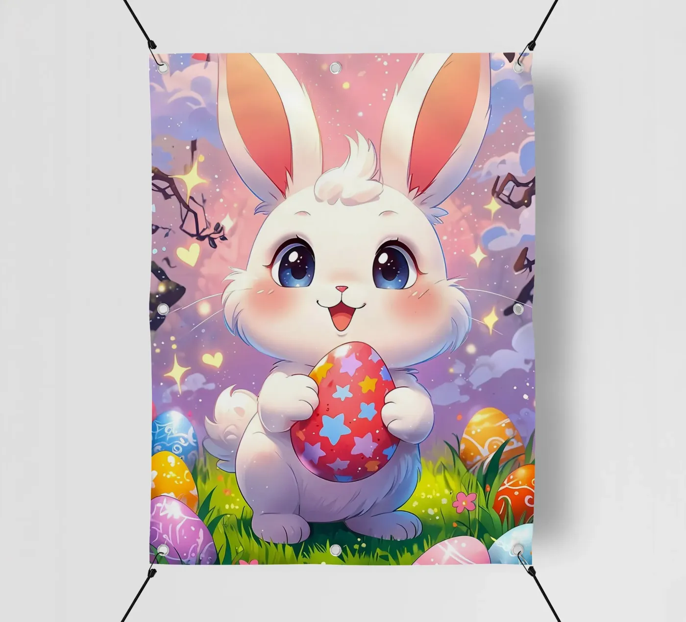 Red Easter egg pvc cover by LM2Kone