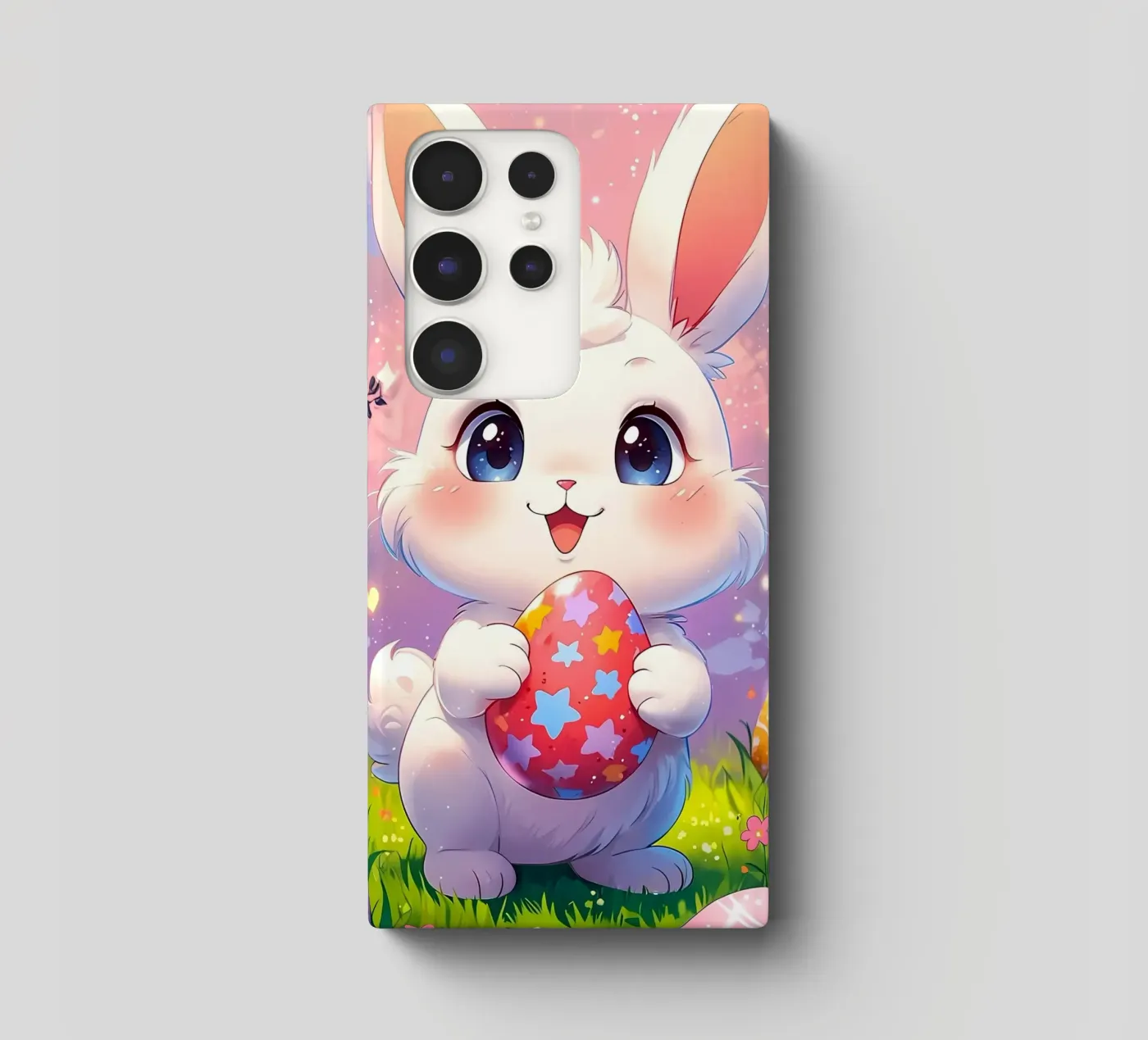 Rood paasei samsung hoesje van LM2Kone