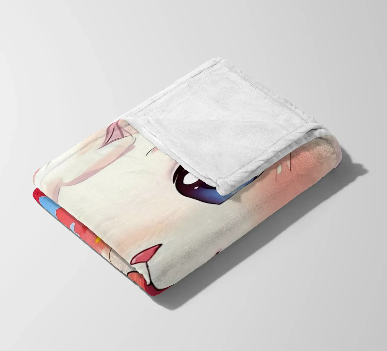 Red Easter egg fleece blanket by LM2Kone