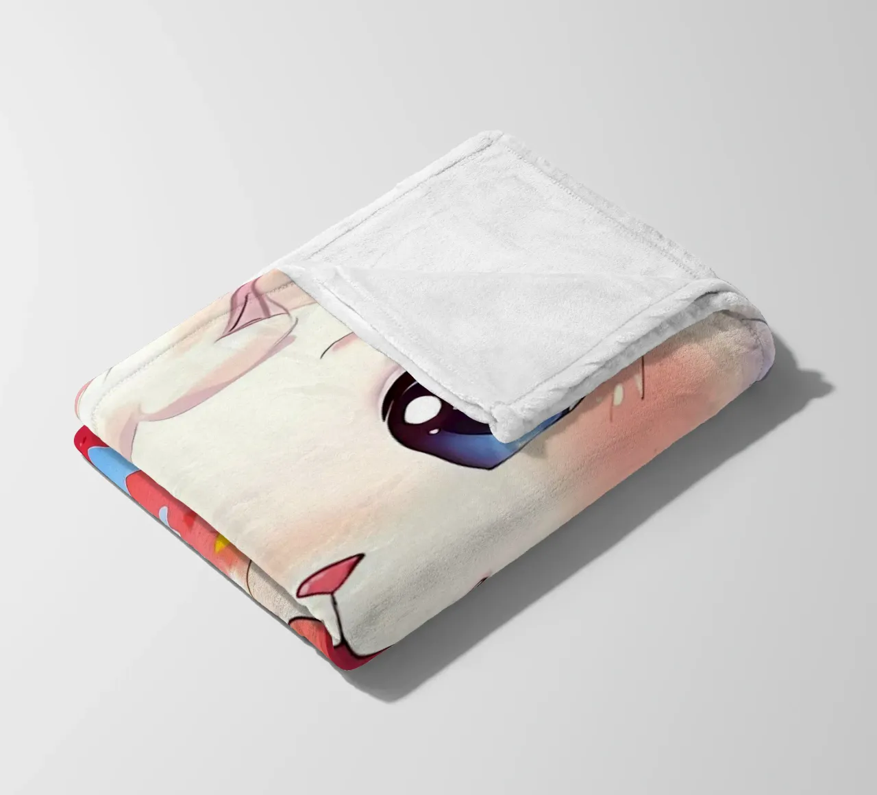 Red Easter egg fleece blanket by LM2Kone