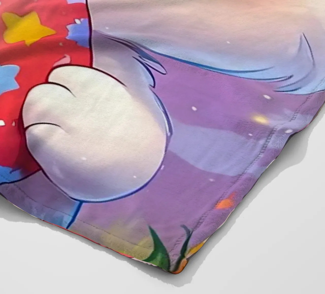 Red Easter egg fleece blanket by LM2Kone