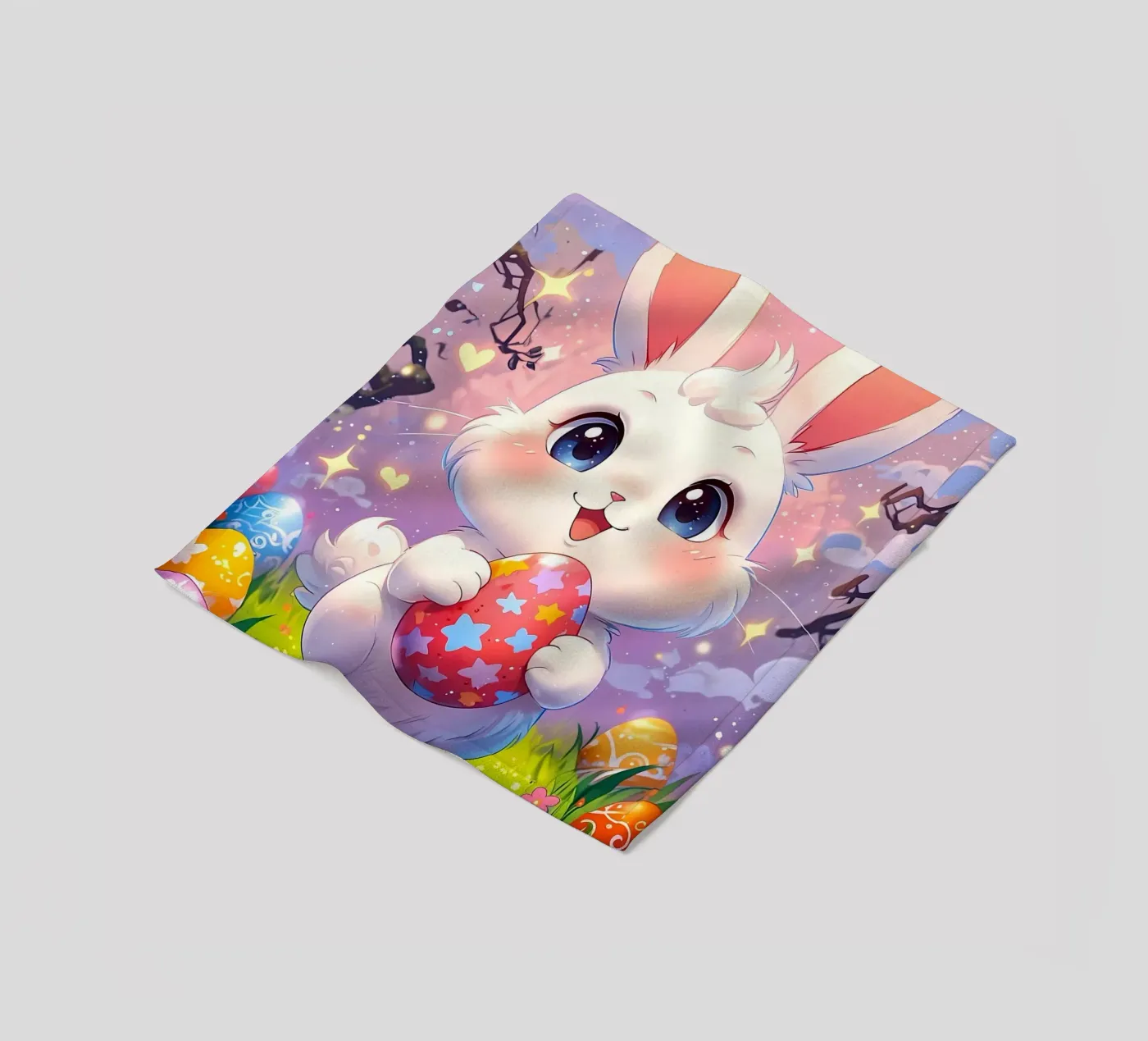 Red Easter egg Fleecedecke von LM2Kone