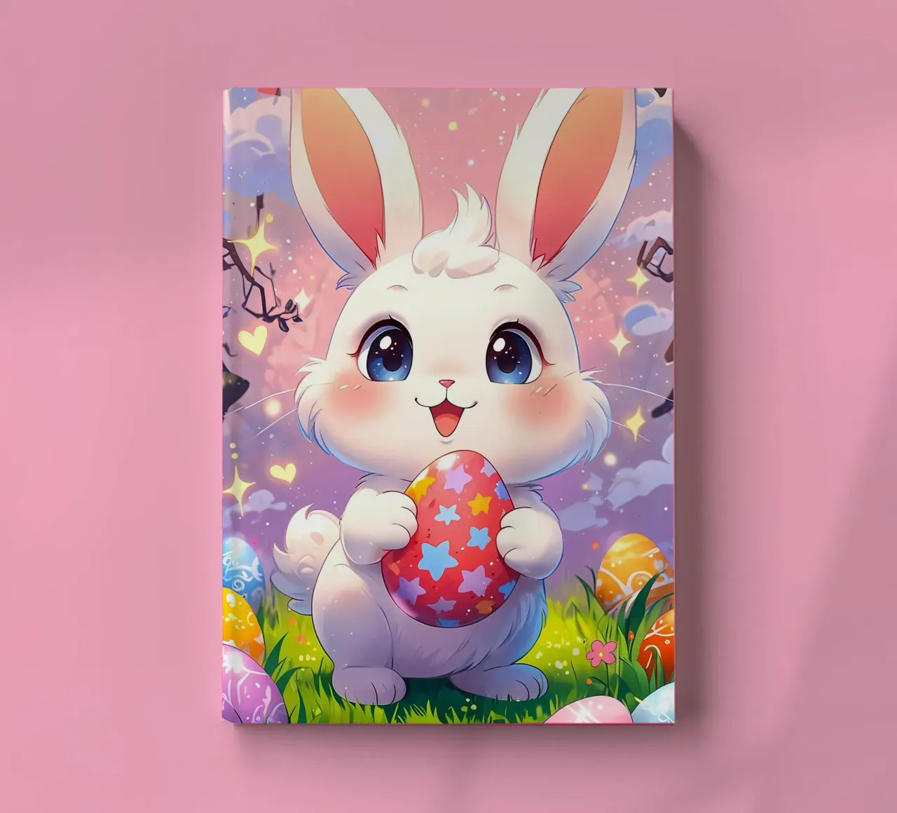 Red Easter egg notebook by LM2Kone