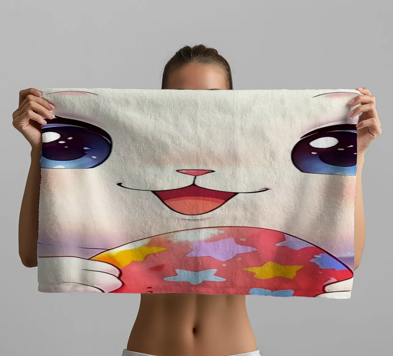 Red Easter egg towel by LM2Kone