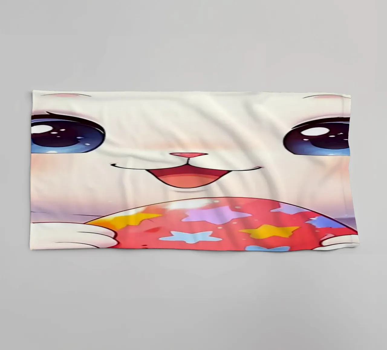 Red Easter egg towel by LM2Kone