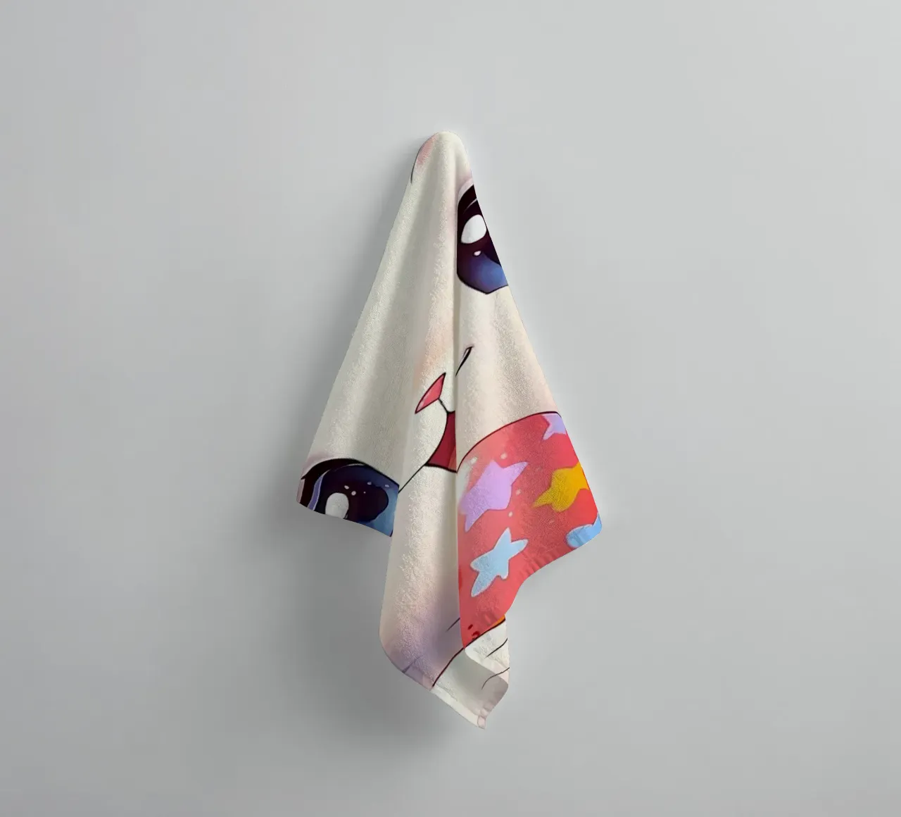 Red Easter egg towel by LM2Kone