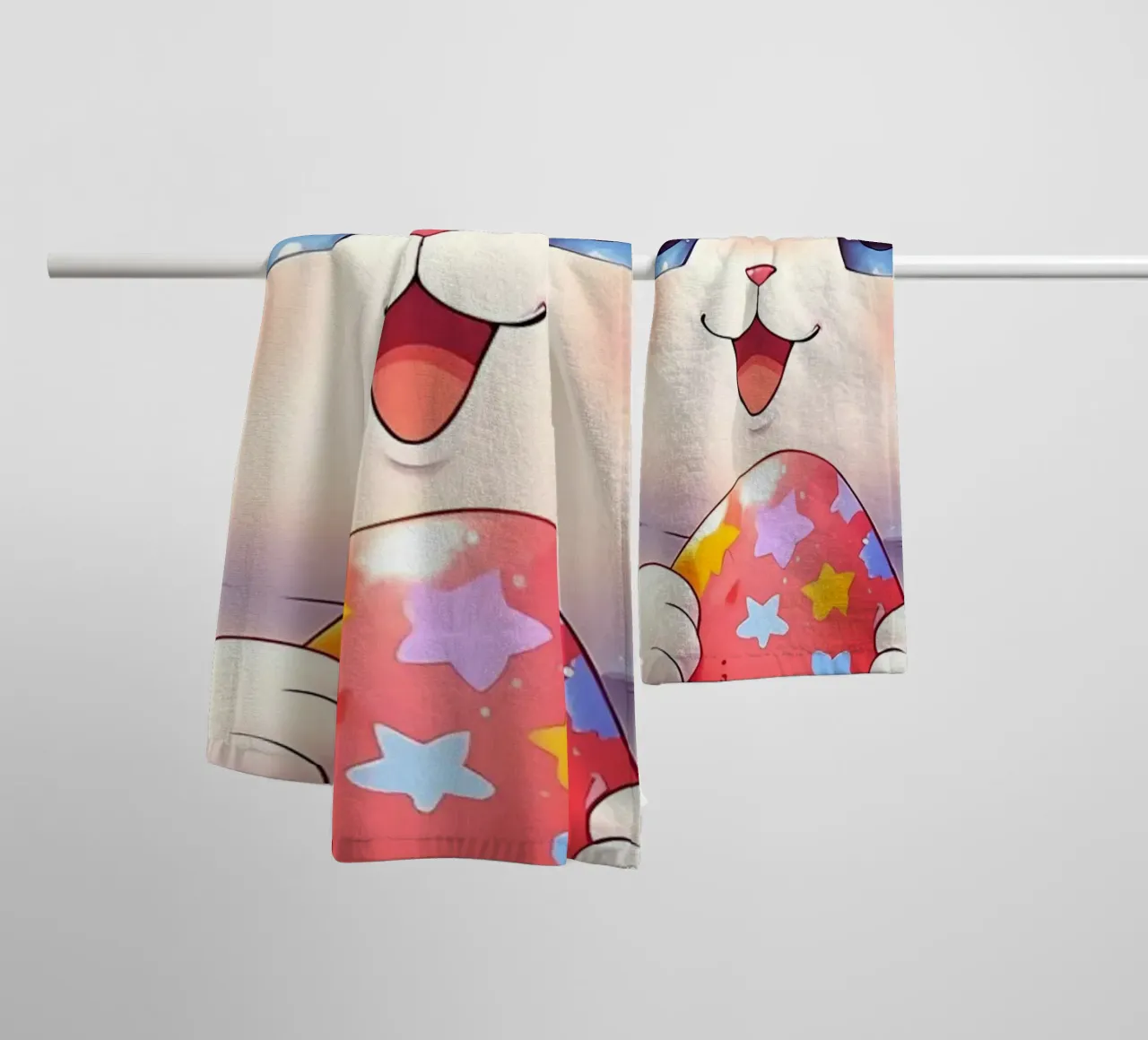 Red Easter egg towel by LM2Kone