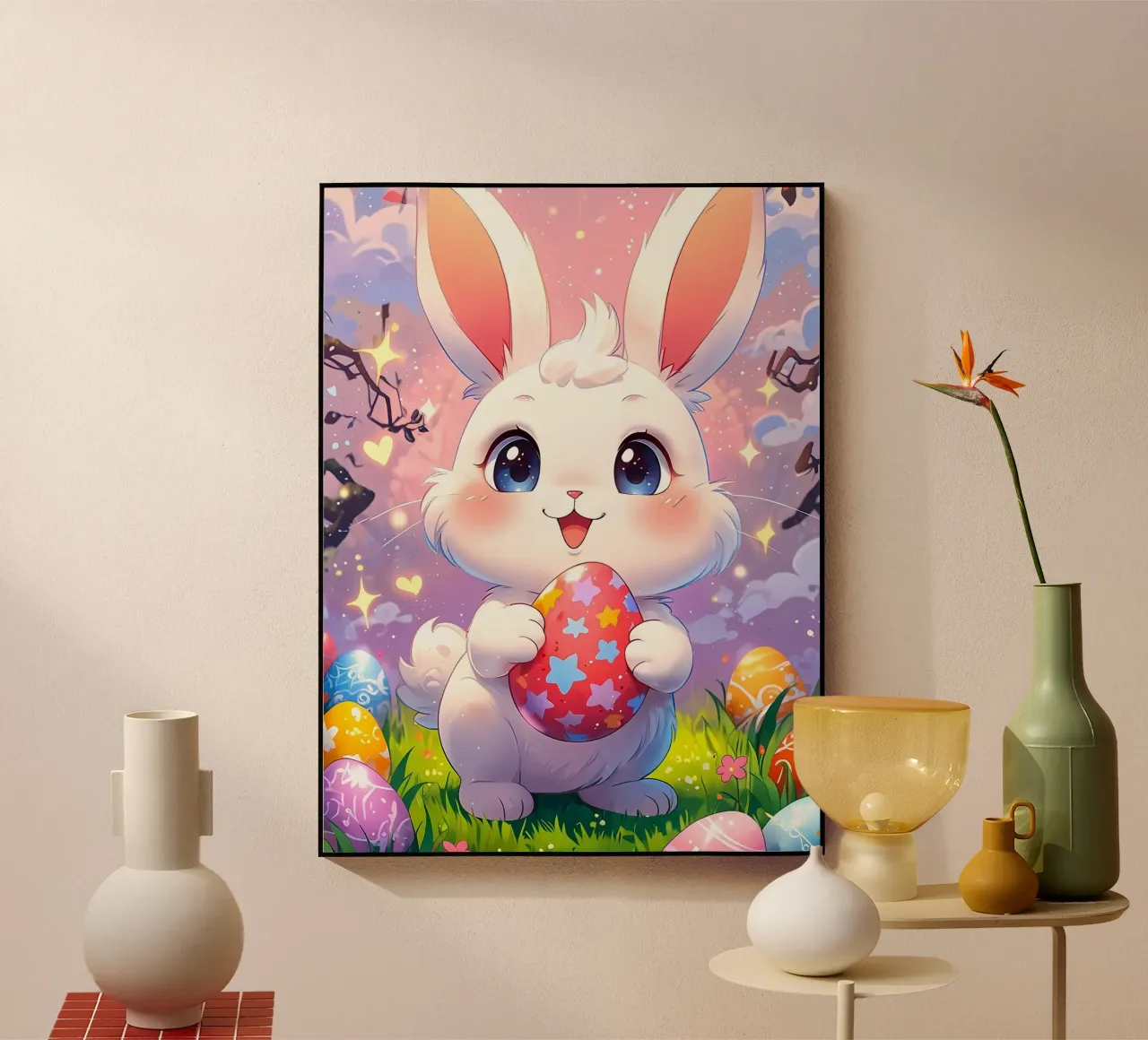 Uovo di Pasqua rosso plexiglass da LM2Kone