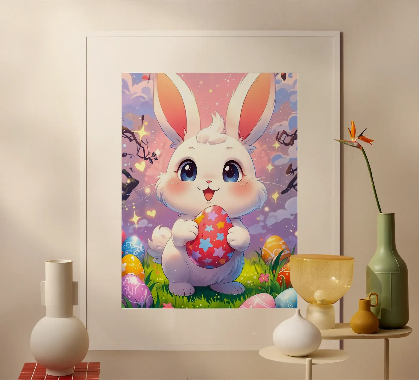 Red Easter egg Poster von LM2Kone