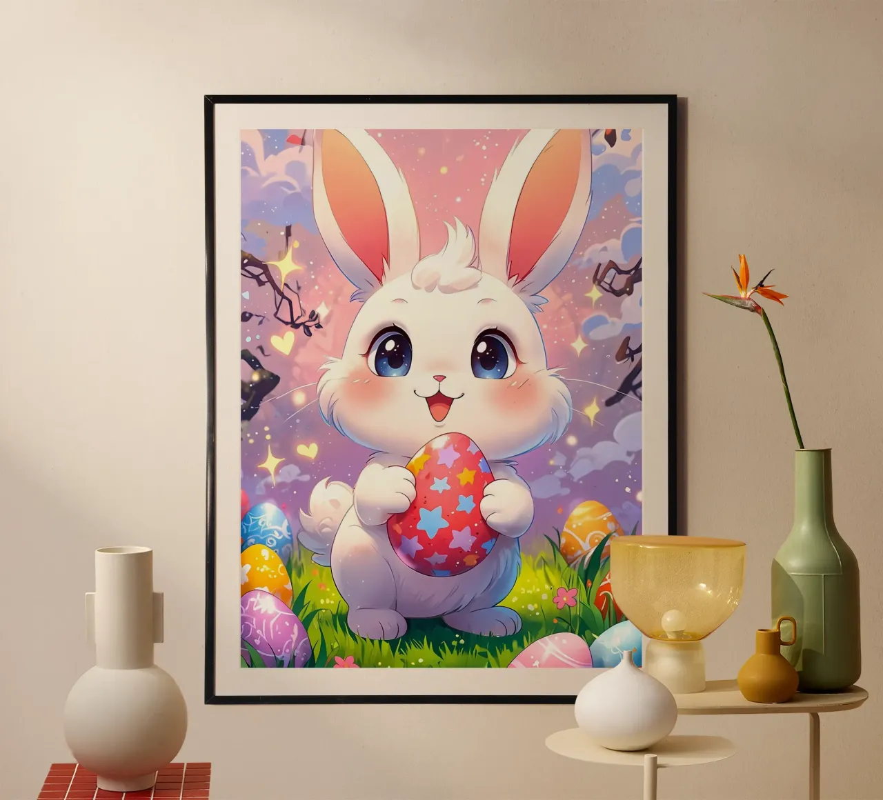 Red Easter egg hahnemühle by LM2KONE