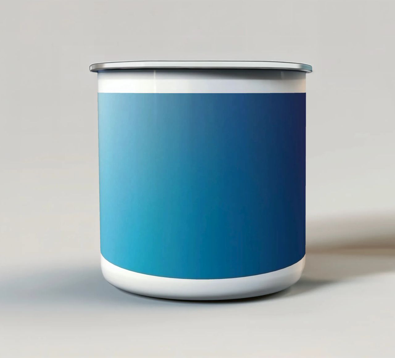 Zachte loop van middernacht emaille mok van Katja Stehle Design