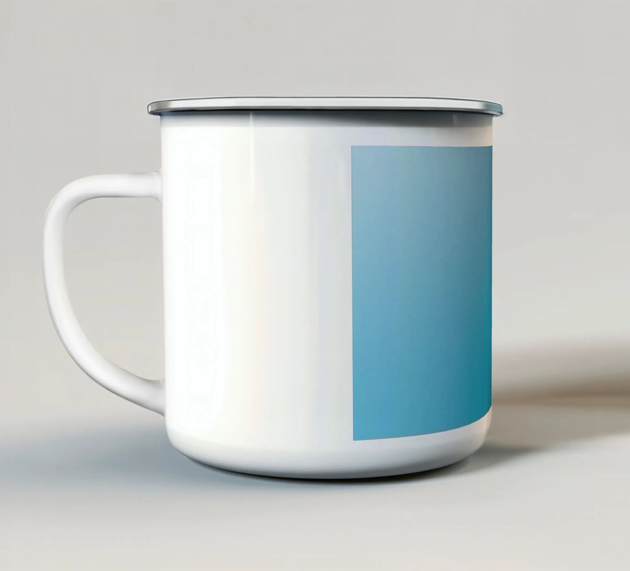 Zachte loop van middernacht emaille mok van Katja Stehle Design