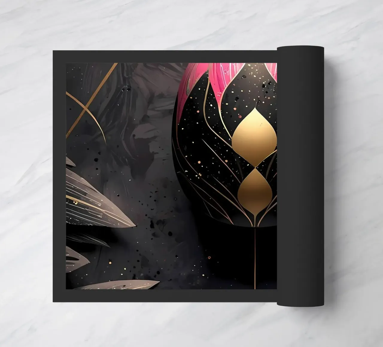 Modern Easter egg doormat by LM2Kone