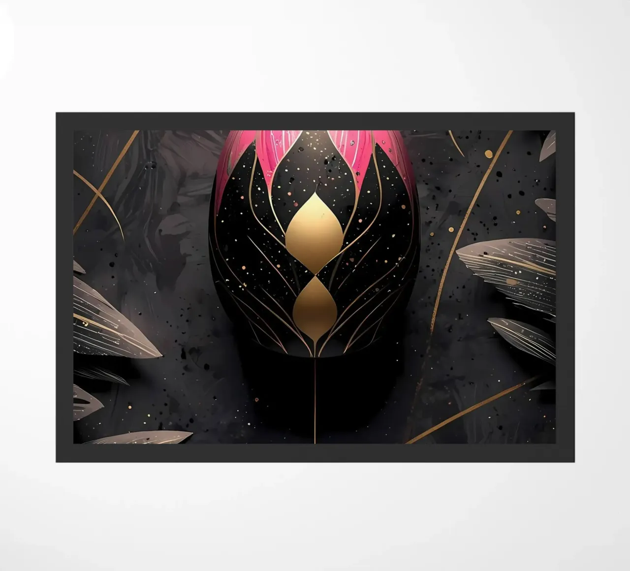 Modern Easter egg doormat by LM2Kone