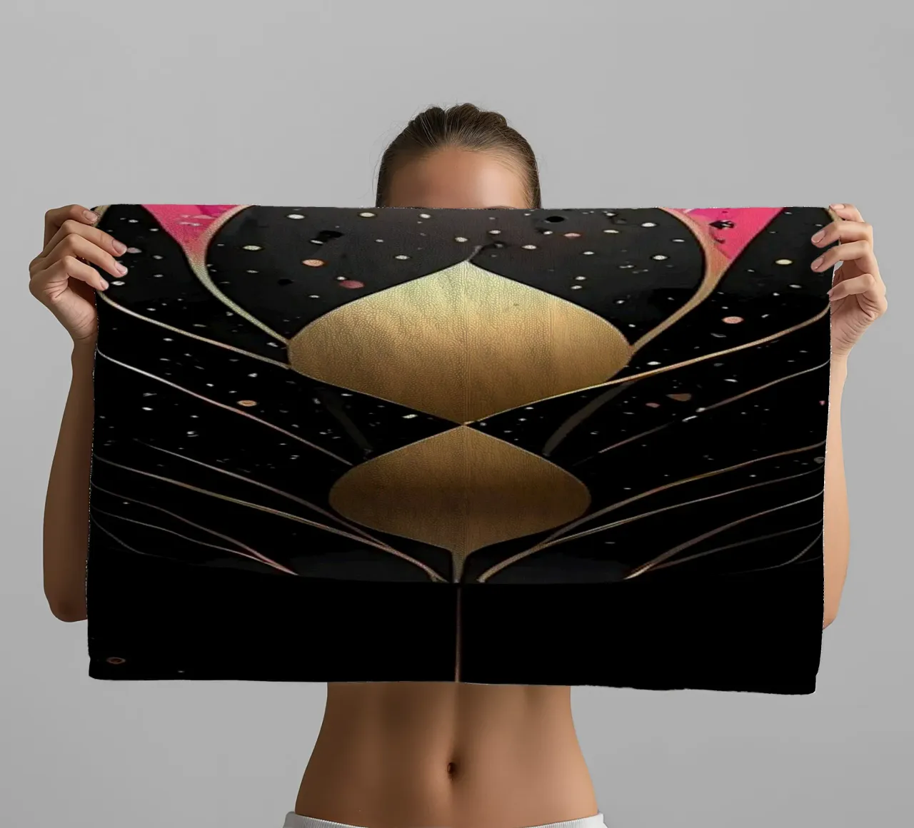 Modern Easter egg towel by LM2Kone