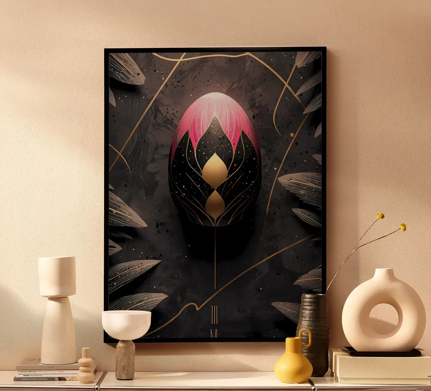 Modern Easter egg poster de LM2Kone