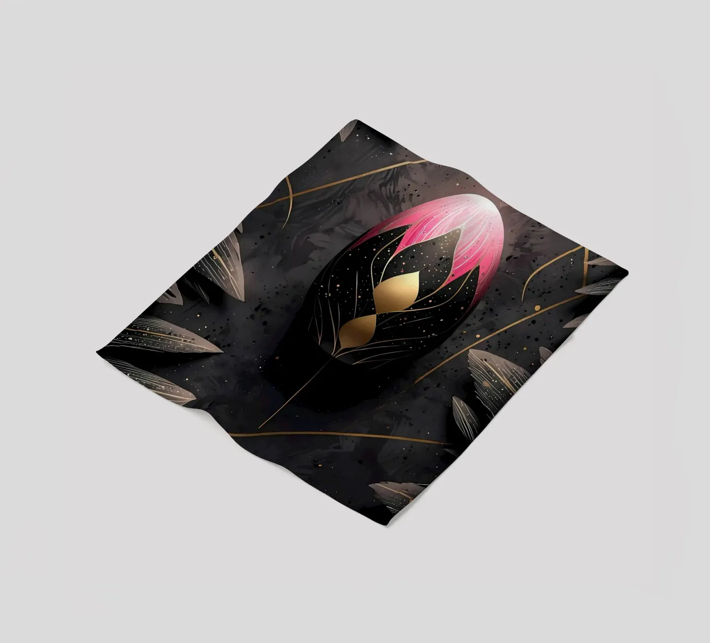 Modern Easter egg fleece blanket by LM2Kone