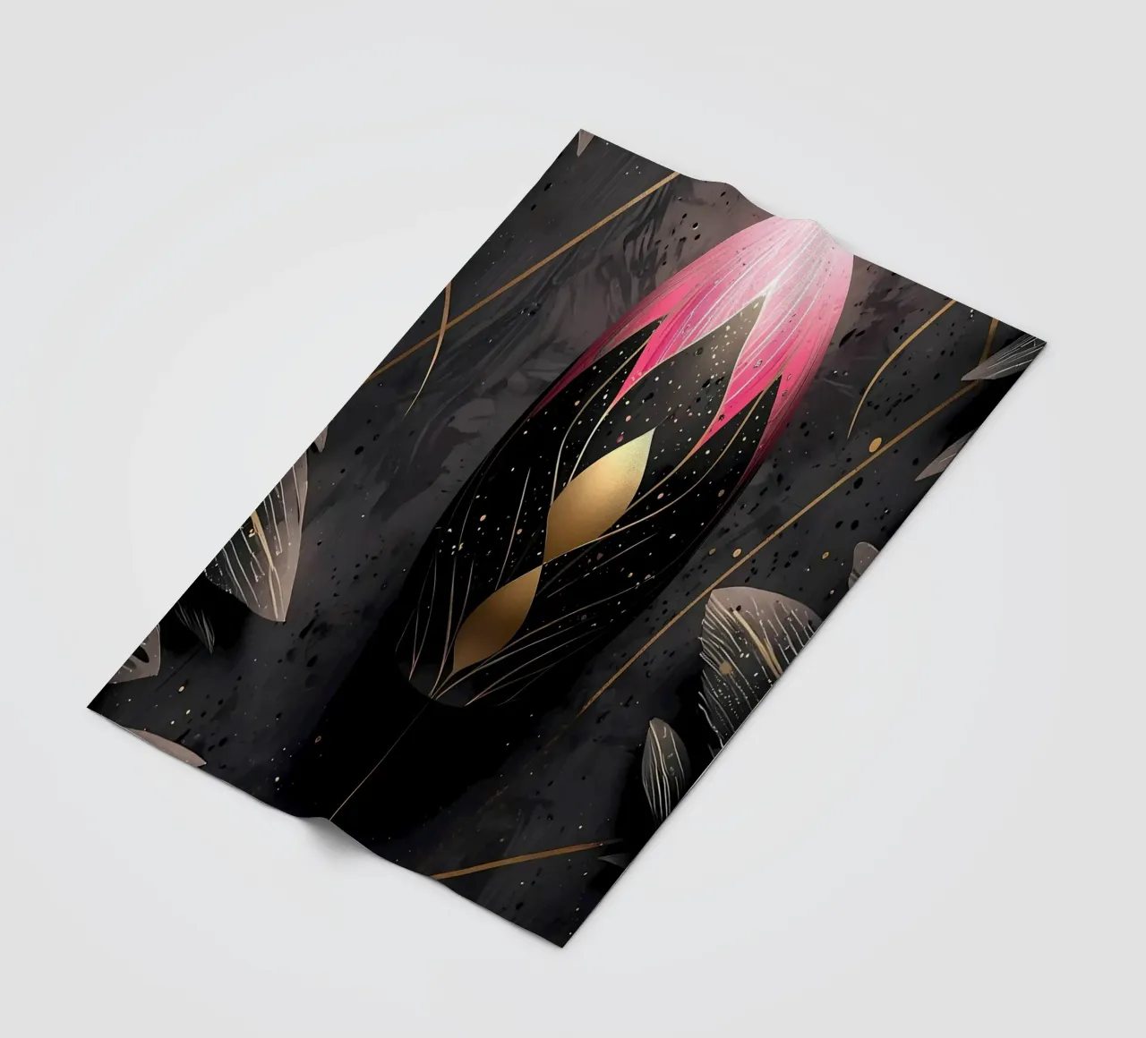 Modern Easter egg fleece blanket by LM2Kone