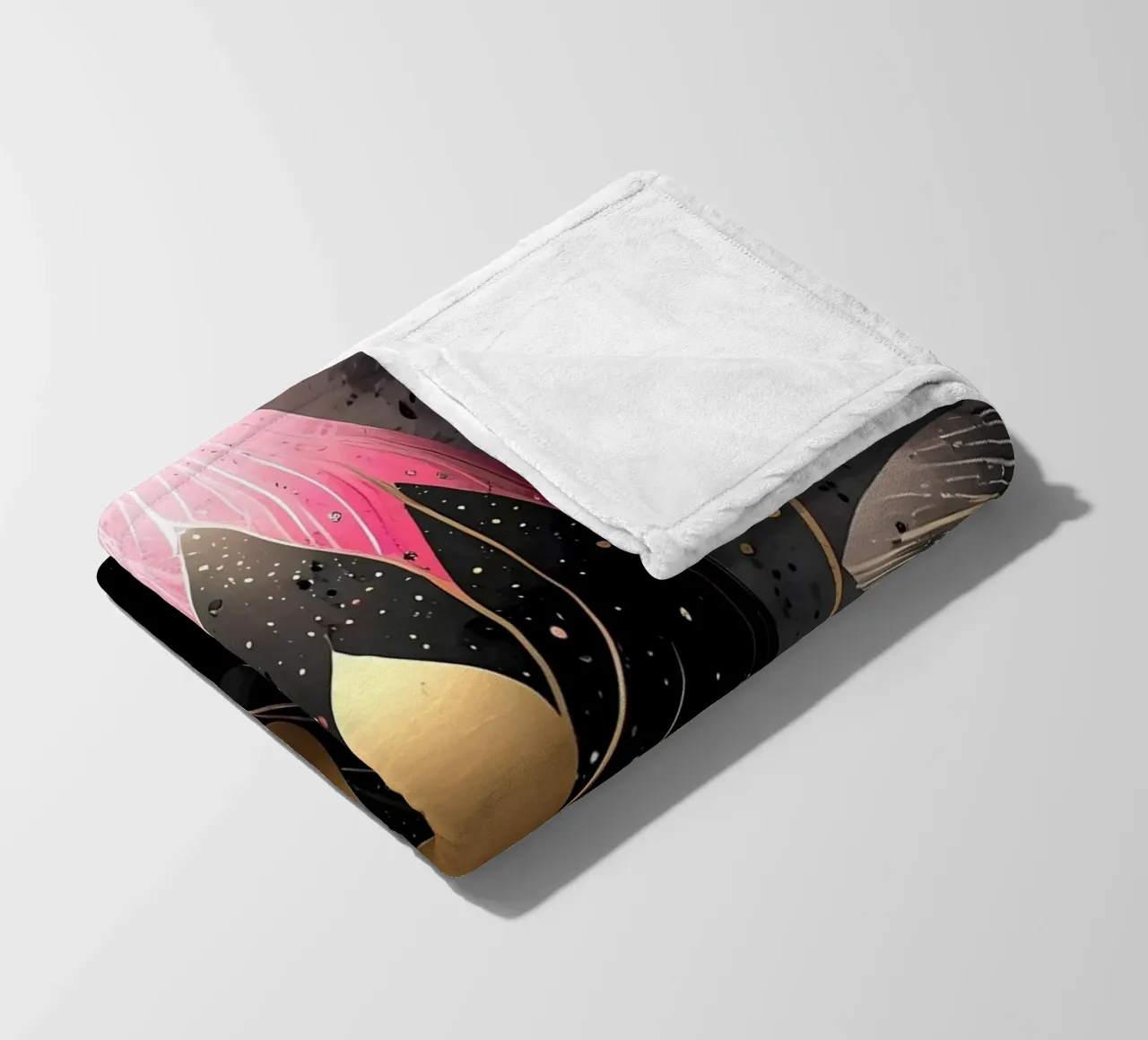 Modern Easter egg fleece blanket by LM2Kone