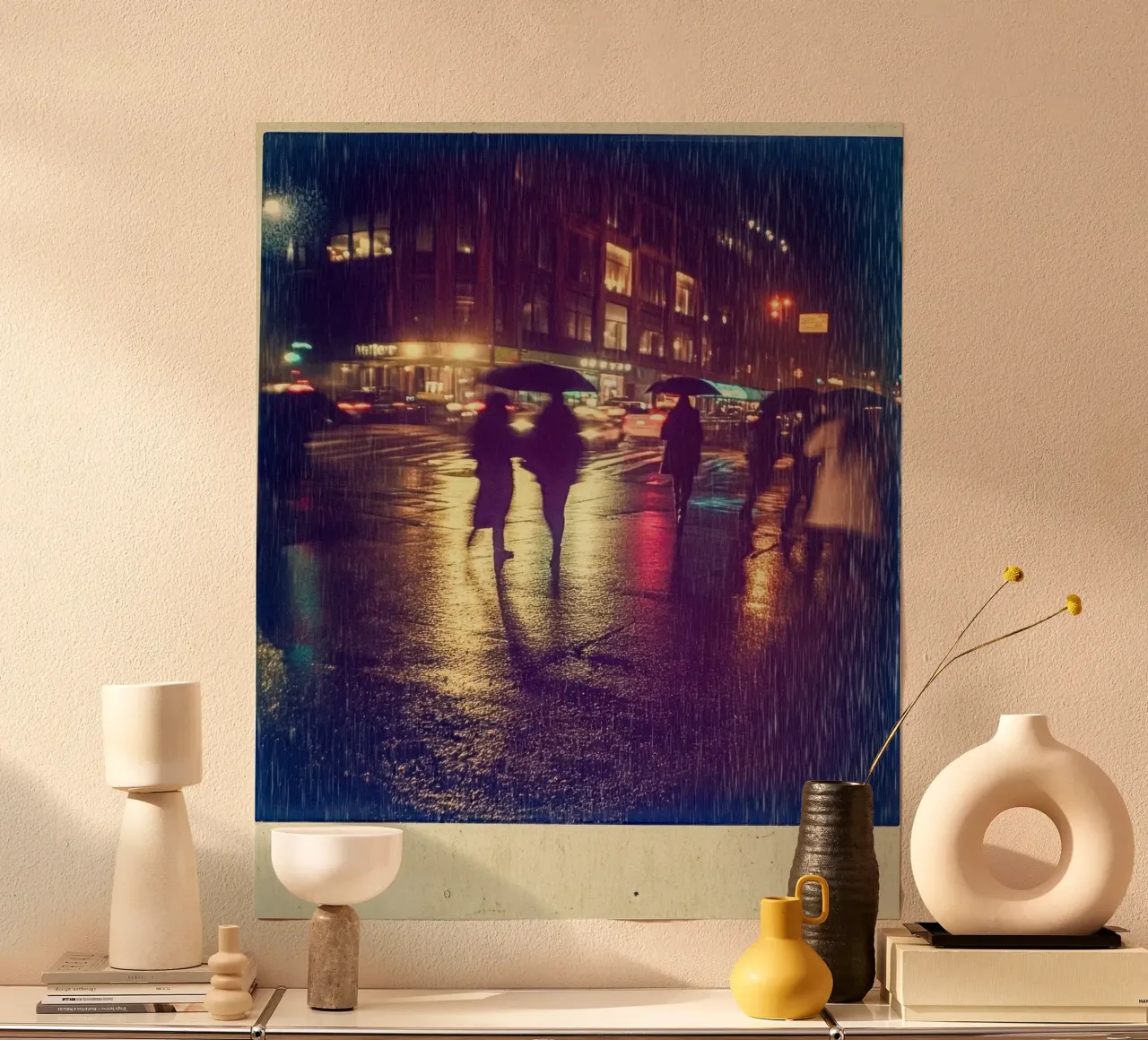 New York unter elektrischem Regenschauer Poster von By Night