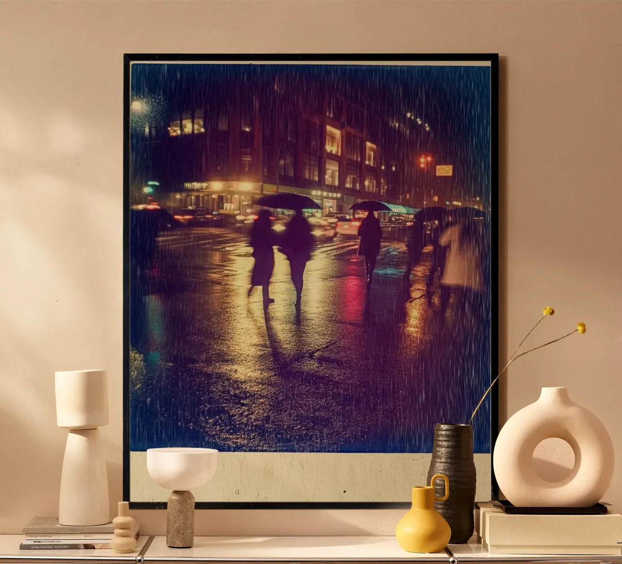 New York unter elektrischem Regenschauer Poster von By Night
