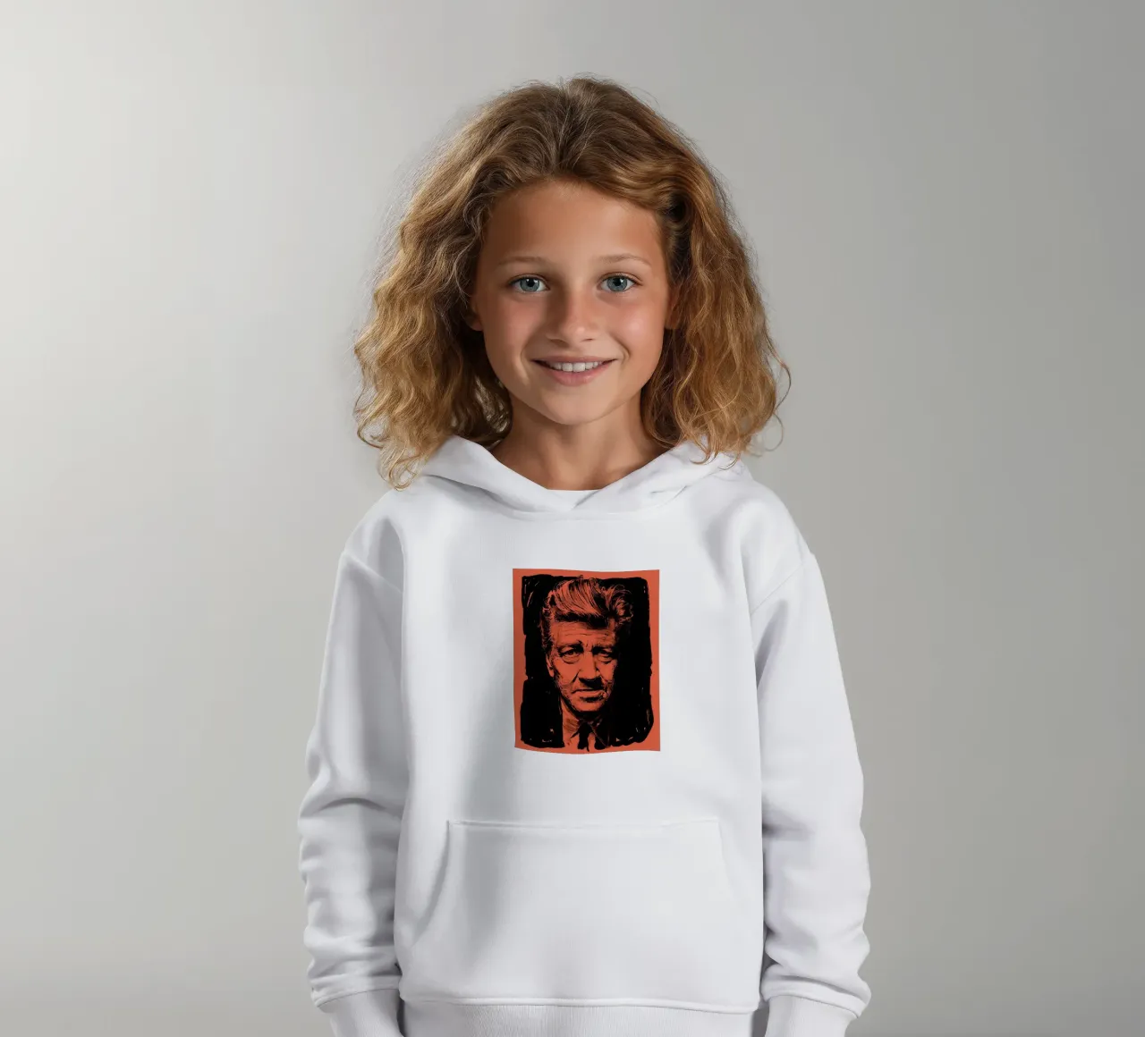 David Lynch felpa bambino con cappuccio da DrawDraw