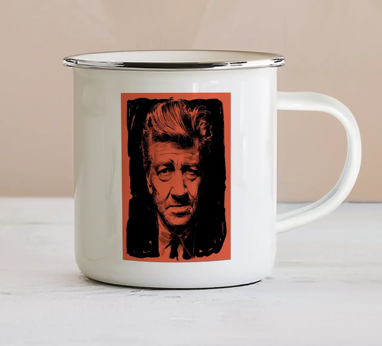David Lynch tazza in smalto da DrawDraw