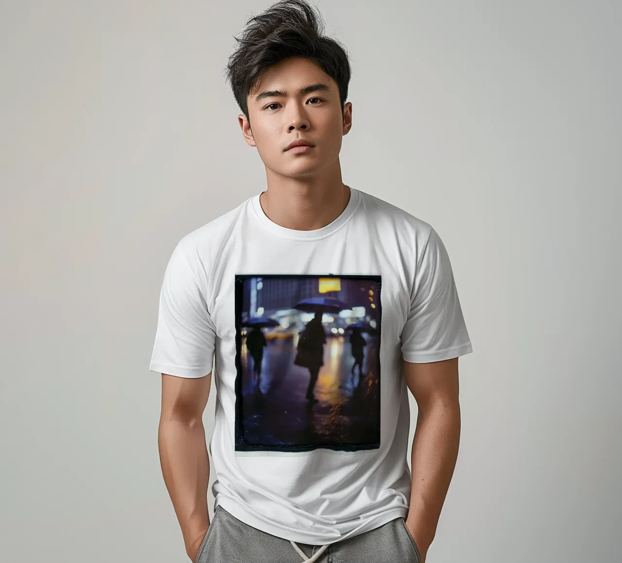 Blurred twilight in Manhattan t-shirt by By Night