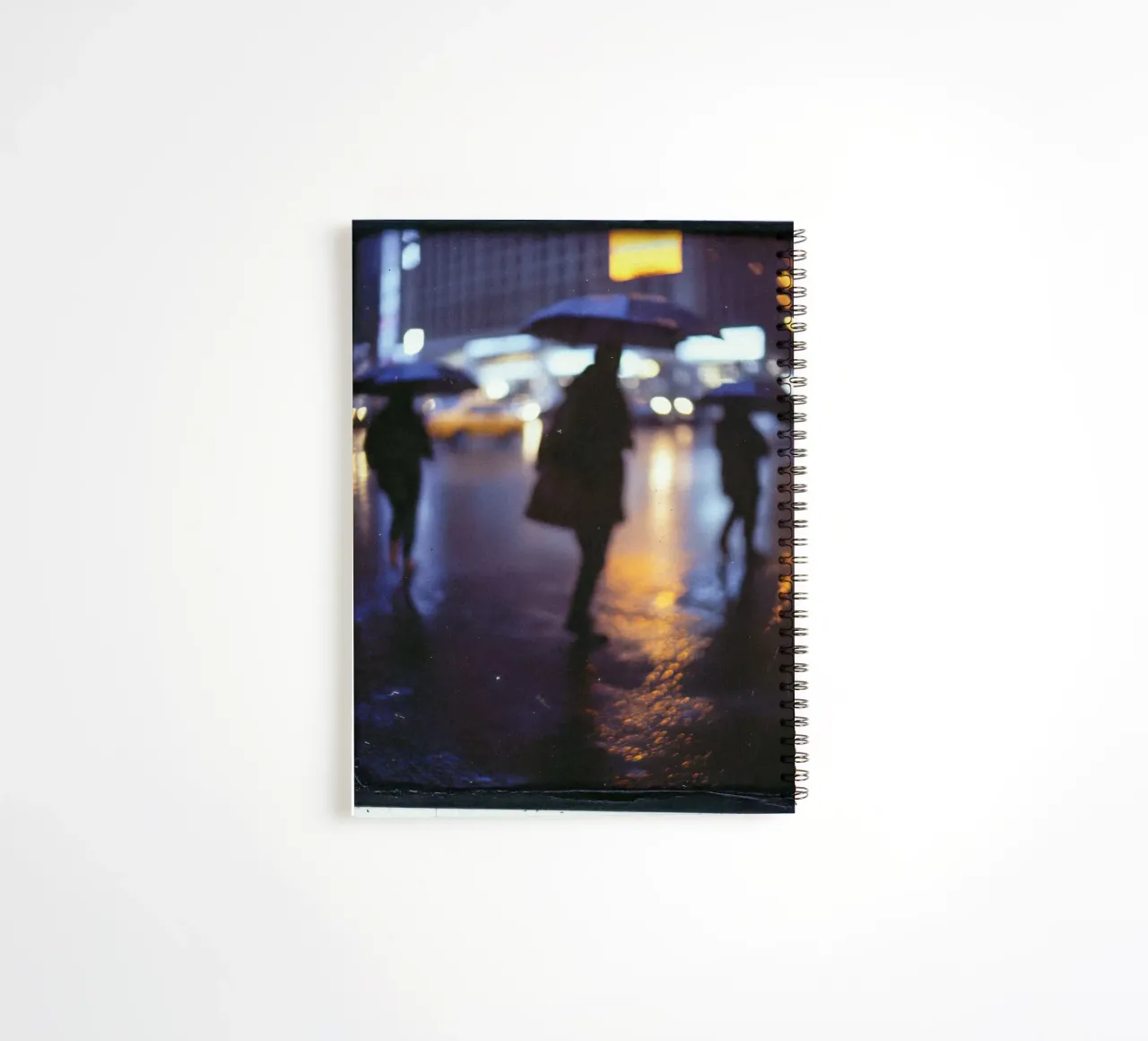 Blurred twilight in Manhattan spiral notebook by By Night