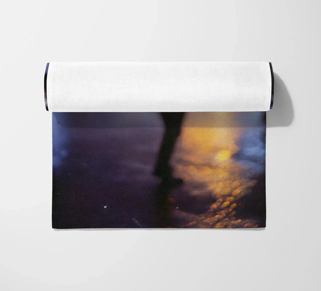 Blurred twilight in Manhattan beach towel by By Night